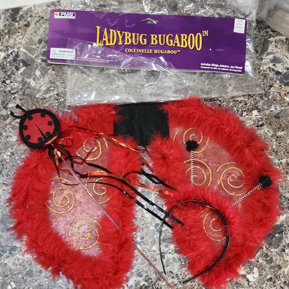 Ladybug Bugaboo Kids Costume - Red and Black